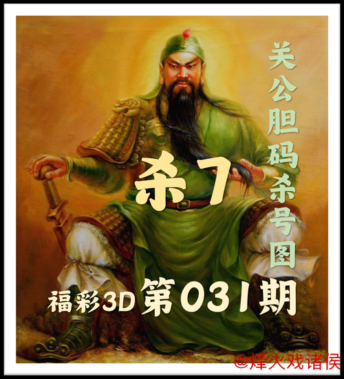 福彩3D第2026016期关公预测胆码与杀号分析图