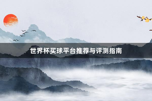 世界杯买球平台推荐与评测指南